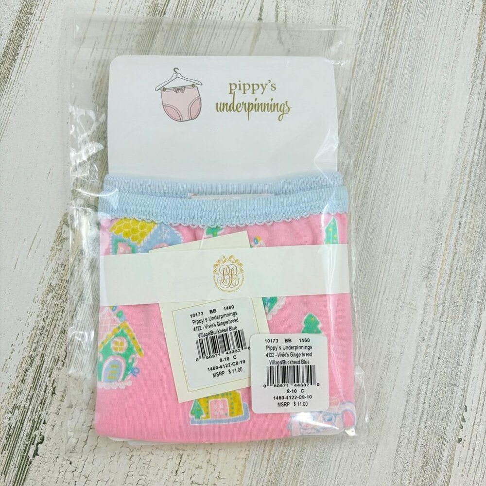 Beaufort Bonnet Company Pippys Underpinnings Underwear Gingerbread Xmas 8 10 NWT - Picture 1 of 2